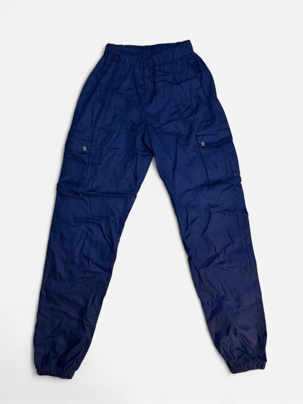 PLT Navy Blue Cargo Joggers